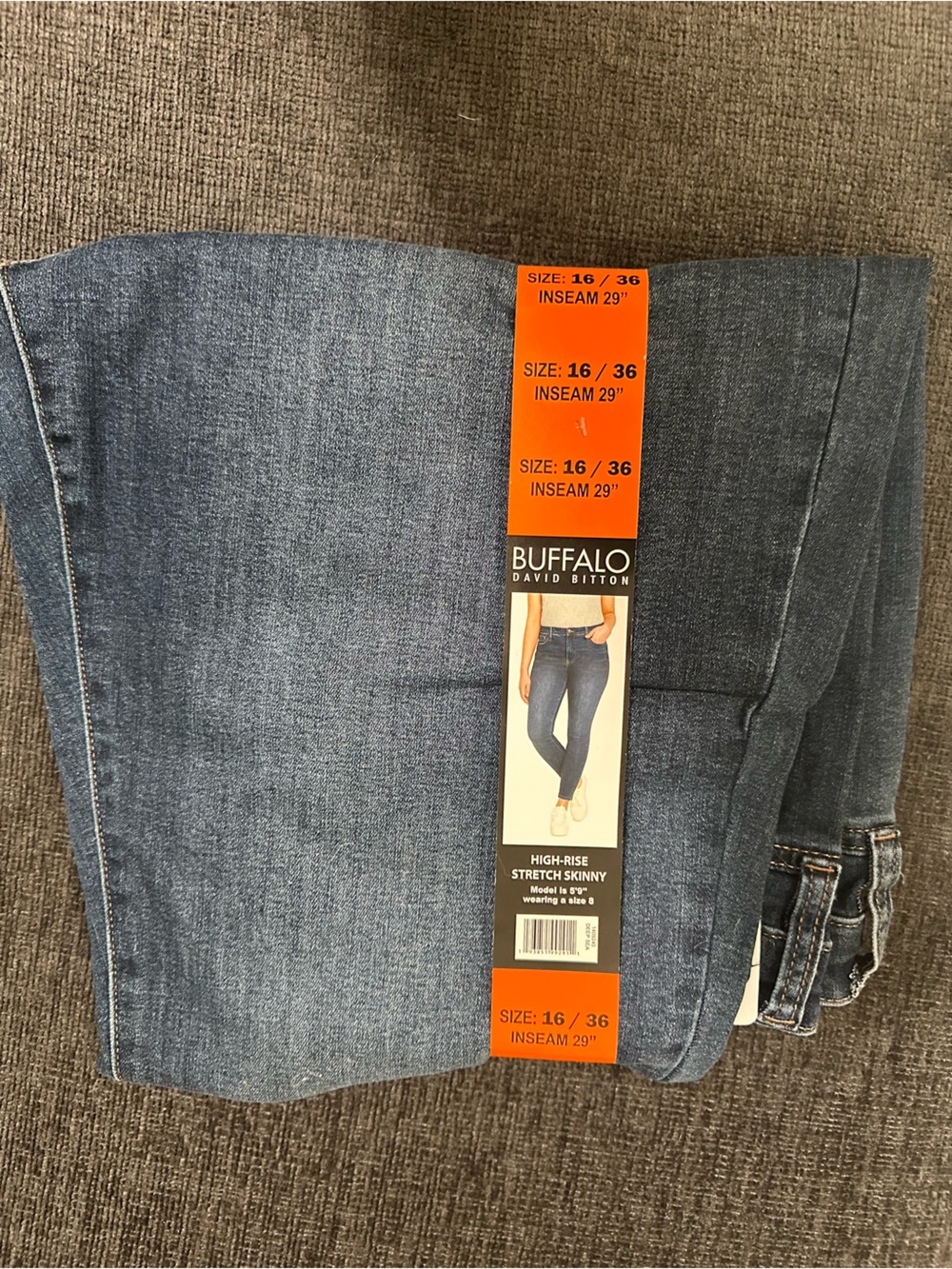 Buffalo David Bitton Medium Blue Stretch Skinny Jeans - Picture 2 of 9